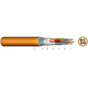 KABEL JE-H(St)H 2×2×0,8 E90 vatrodojavni negorivi narančasti