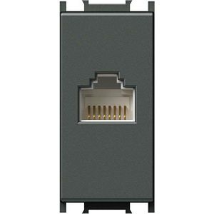 MODUL PRIKLJUČNICA RJ45 CAT5 UTP 1M Keystone antracit KM37AT