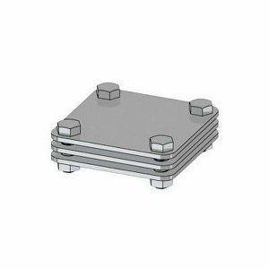 SPOJKA KRIŽNA GKS-02/3 80×80/3 FeZn PV/PV 016101