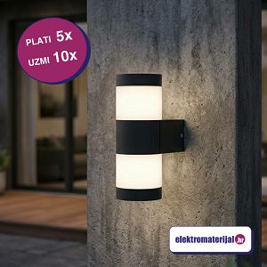 SVJETILJKA VANJSKA ZIDNA LED 2X6W 4000K 600lm 5 + 5 gratis