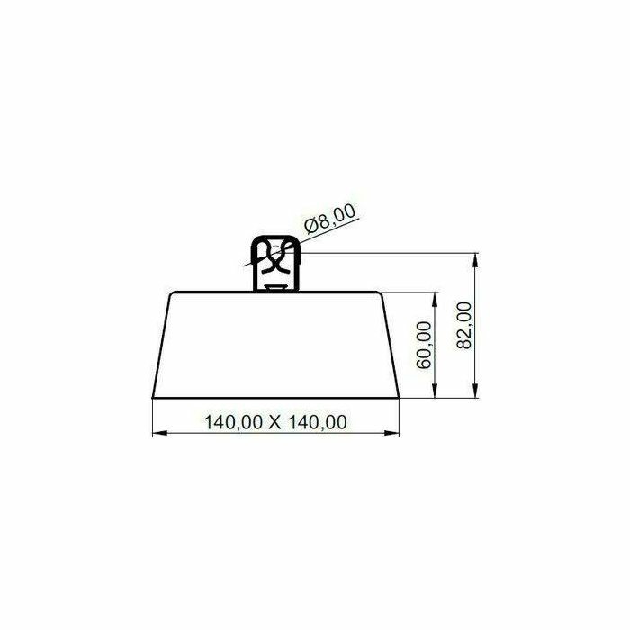 BETONSKA KOCKA GKNB-01M OV (nosač GNBK01M) 056601