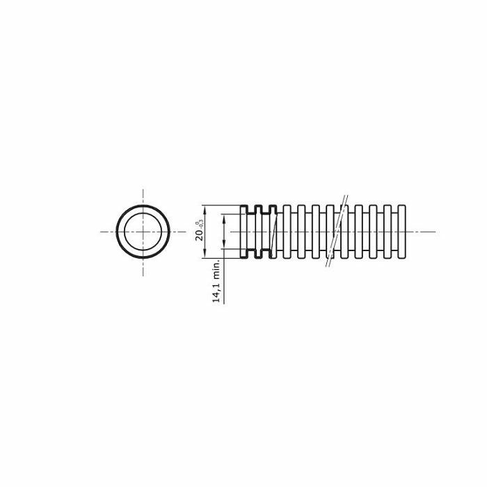 CIJEV SAMOGASIVA FK15 20/14,1 mm crna 750N DX15020R (za suhu gradnju)