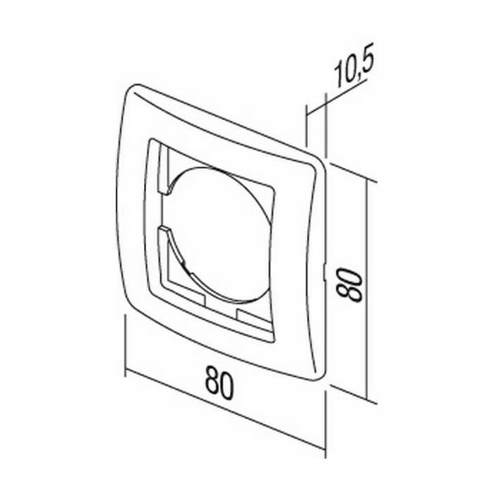 EKONOMIK OKVIR 1 crni  OE10NB 26158