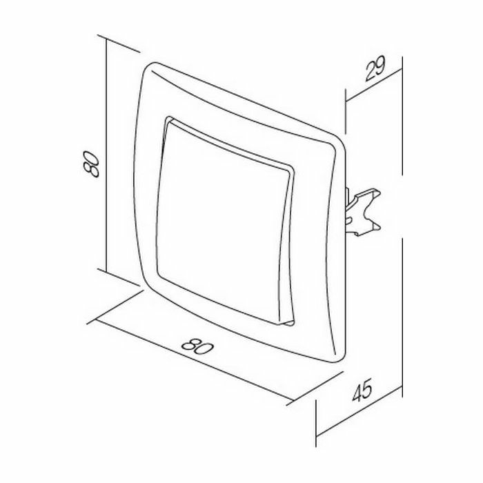 EKONOMIK TIPKALO SVJETLA s tinjalicom bijelo 10A SE11PWTI51 15118