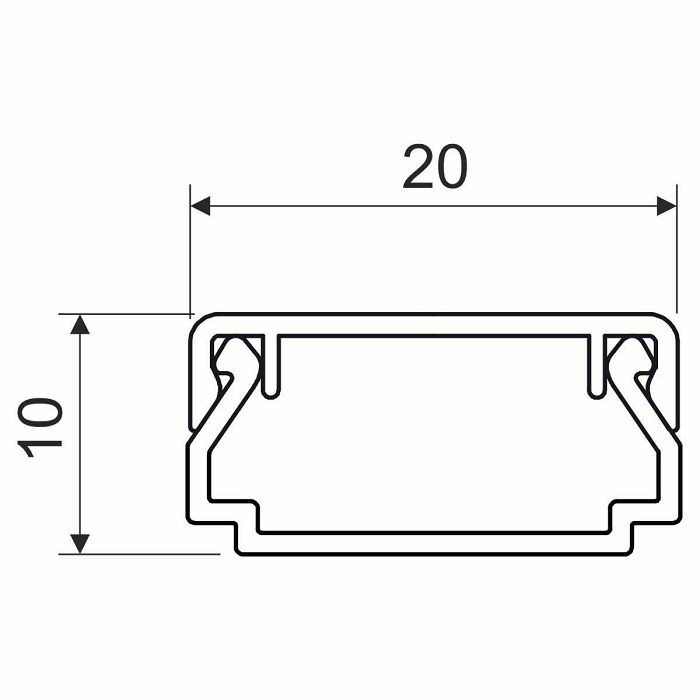 KANAL LHD 20×10 samoljepljivi P2