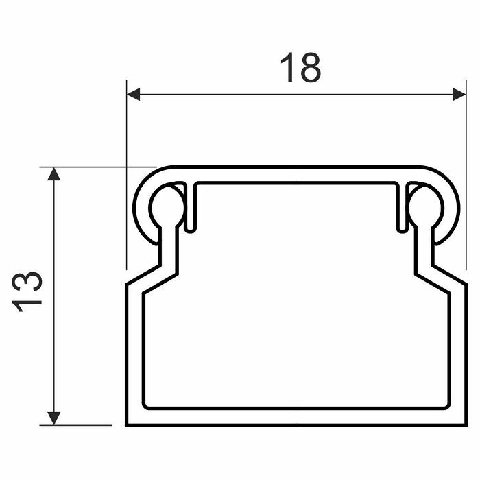 KANAL LV 18×13 samoljepljivi P2