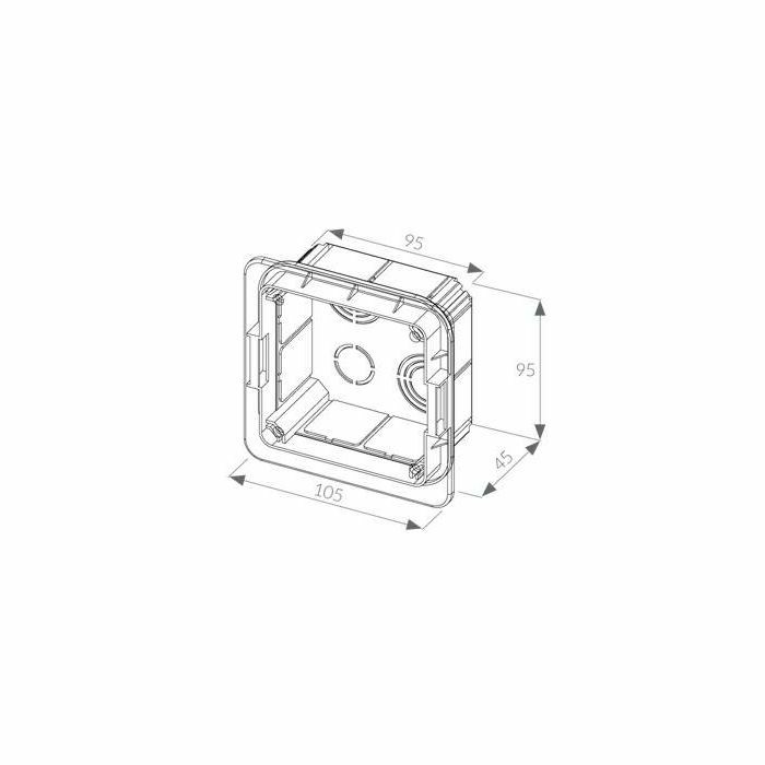 KUTIJA 95×95×45 R70001 (s poklopcem) novi tip pž 0198 Ratkom