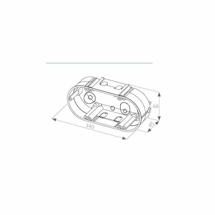 KUTIJA KNAUF 140×68×45 DVOSTRUKA 0069 Ratkom