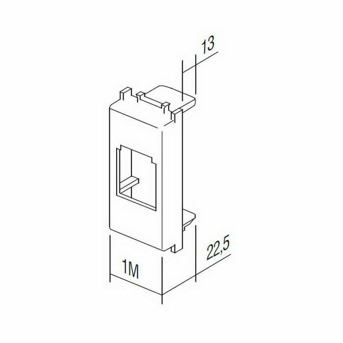 MODUL ADAPTER ZA RJ45 priključnice Panduit bijeli KM40PW 24247