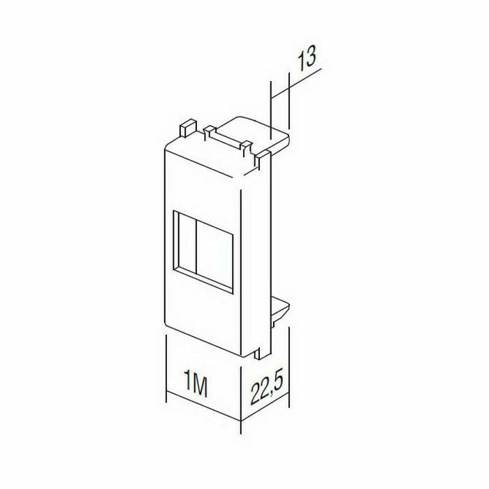 MODUL ADAPTER ZA RJ45 priključnice R&M KM46PW 24950/26173