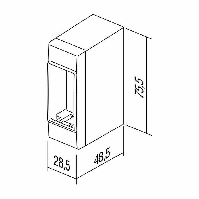 MODUL KUTIJA NŽ 1M CUBO bijela IP20 AC11PW