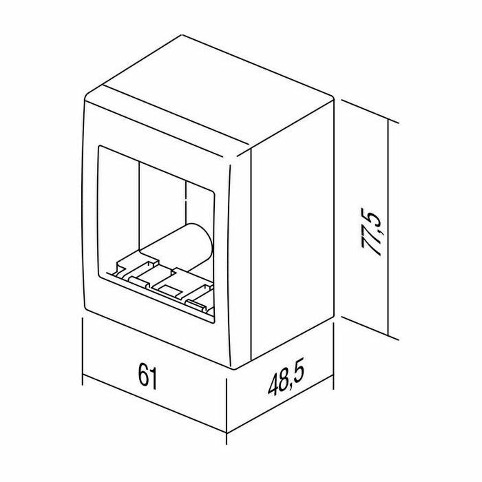 MODUL KUTIJA NŽ 2M CUBO bijela IP20 AC21PW