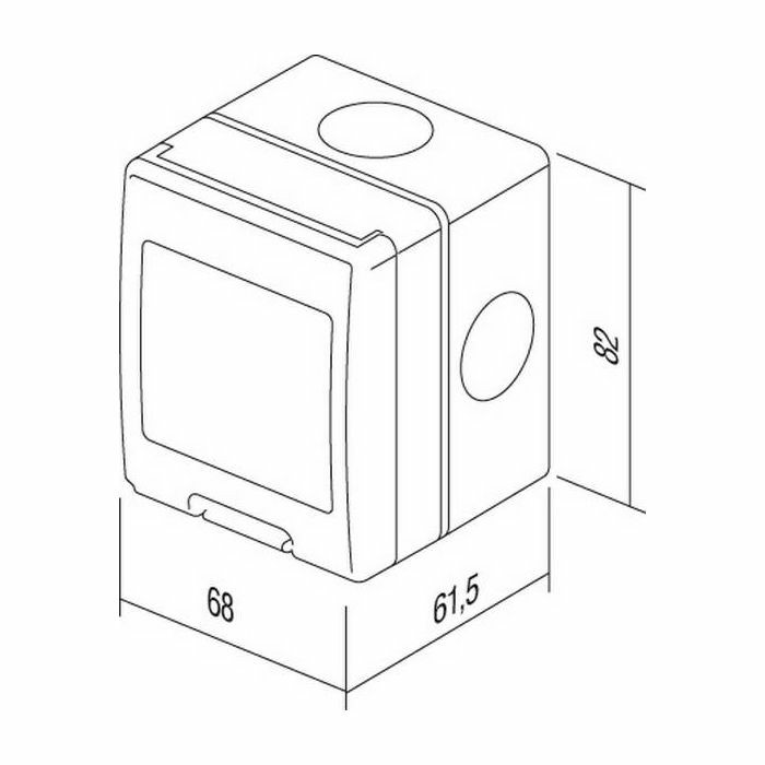 MODUL KUTIJA NŽ 2M IP55 bijela AQ20PW 31635