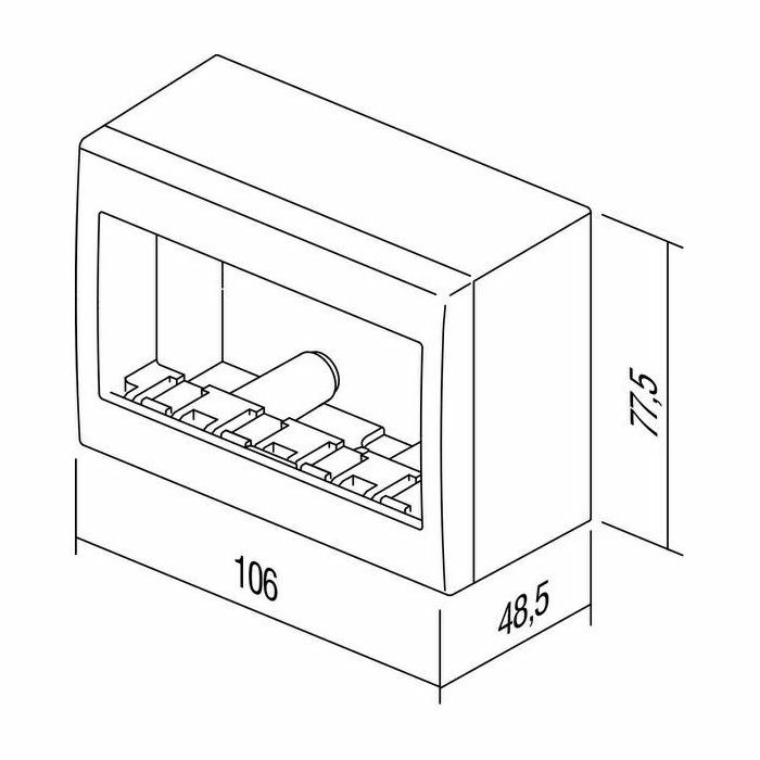 MODUL KUTIJA NŽ 4M CUBO bijela IP20 AC41PW