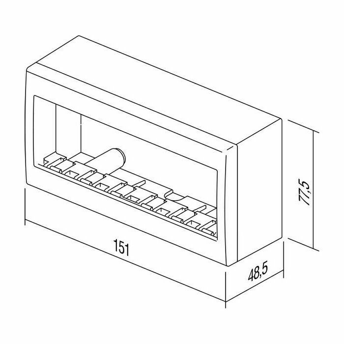 MODUL KUTIJA NŽ 6M CUBO bijela AC61PW s dnom