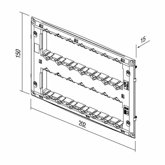 MODUL NOSIVI OKVIR 14M (2×7N) NM72 27160