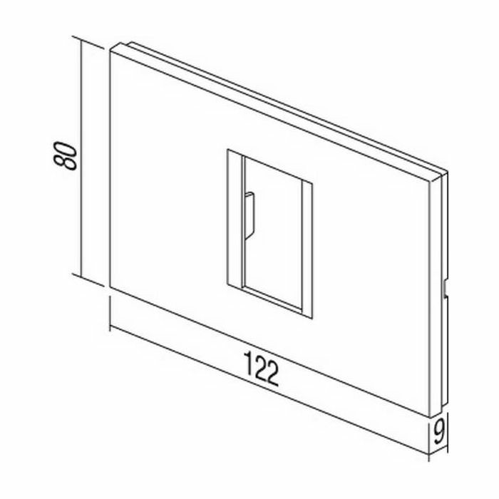 MODUL OKVIR LINE 1/3M bijeli (samo za kutiju 3M)OL13PW 24394