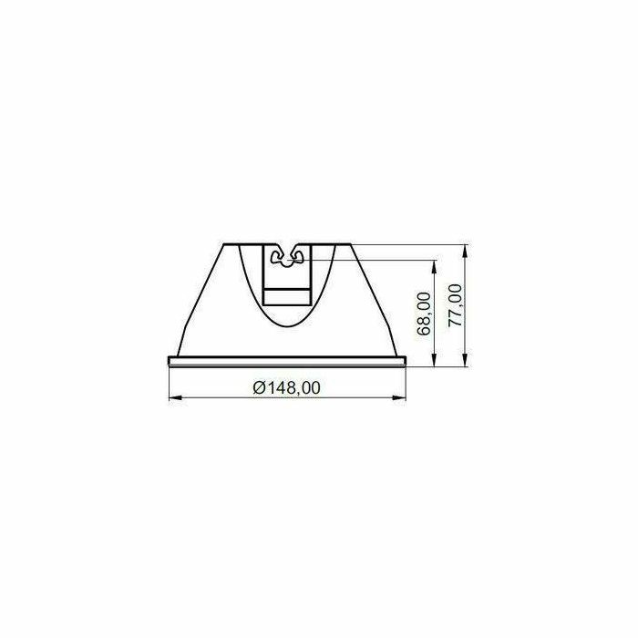 NOSAČ KOCKA PVC GPNKB-01 OV ravni krov punjen betonom 057202