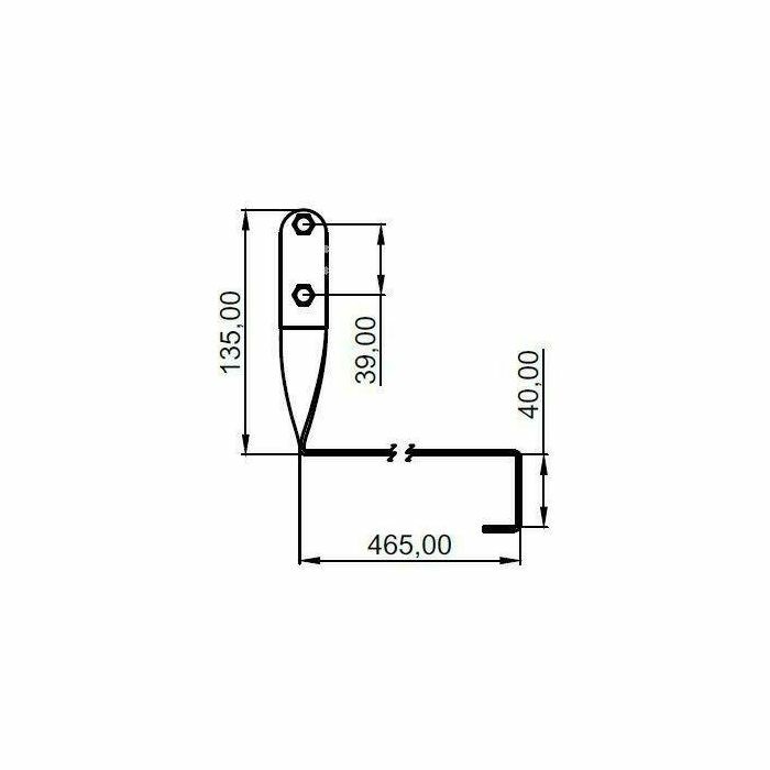 NOSAČ KROVNI CRIJEP GKNC-01A AiSi 90° OV 065101