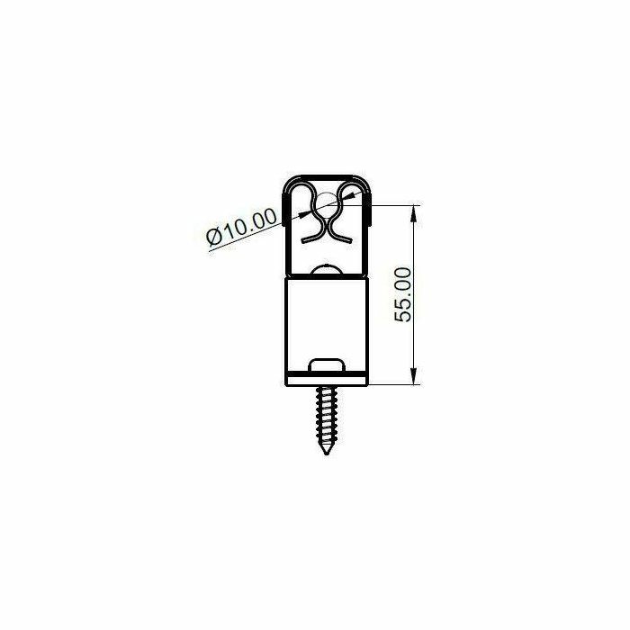 NOSAČ KROVNI LIM GKNL-04M 360° AiSi OV (10mm) 107882