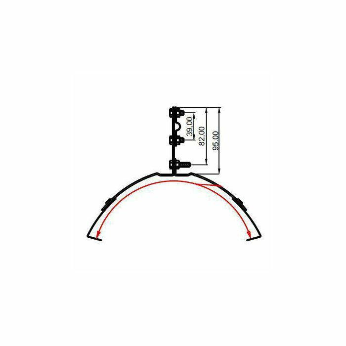 NOSAČ KROVNI SLJEME univerzalni GKNS-01A AiSi OV (190-320mm) 059101