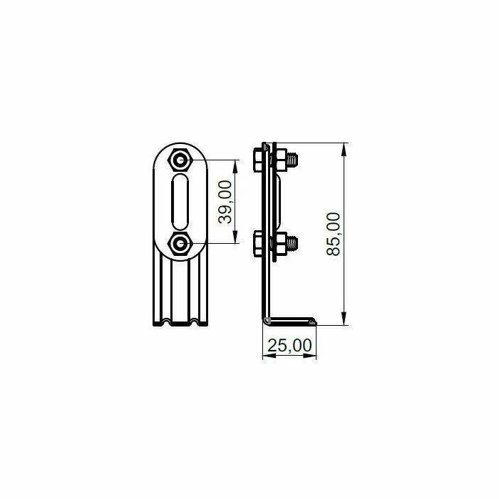 NOSAČ TRAKE GNBK-02 AiSi PV ZA BETONSKU KOCKU 050101