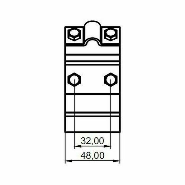 NOSAČ VODIČA ZA OLUK GNTO-02A AiSi OV 040103