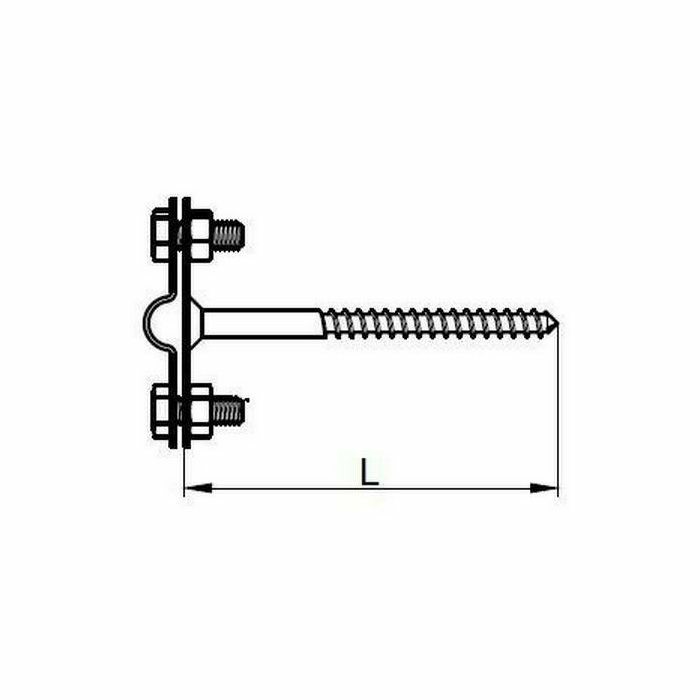 NOSAČ ZIDNI 6×160 GZNT-02/160 A AiSi OV 047105