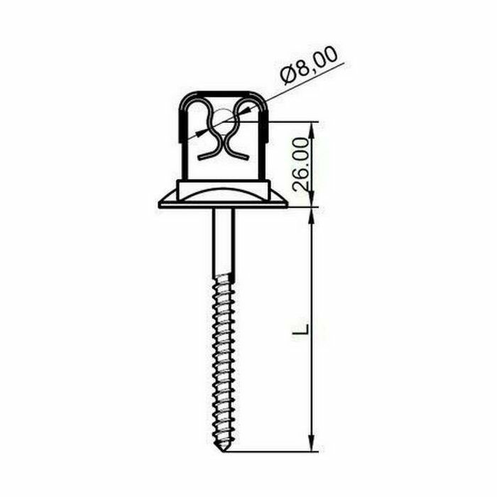 NOSAČ ZIDNI GZNT-01M AiSi (bez vijka) OV 8-10mm 047701