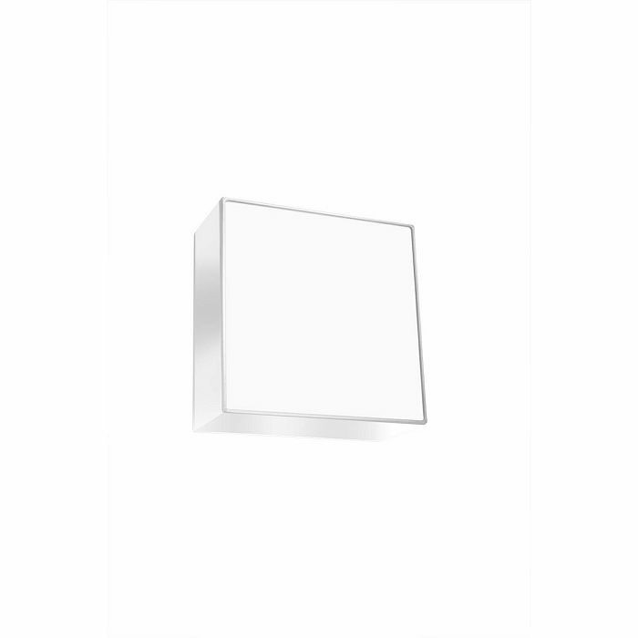 PLAFONJERA 1×E27 kvadratna bijela Sollux 0144