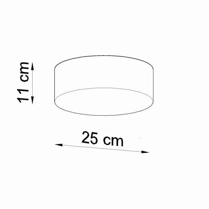 PLAFONJERA 1×E27 okrugla bijela Sollux 0129