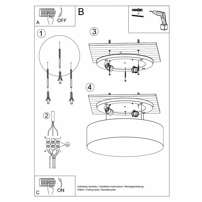 PLAFONJERA 1×E27 okrugla bijela Sollux 0129