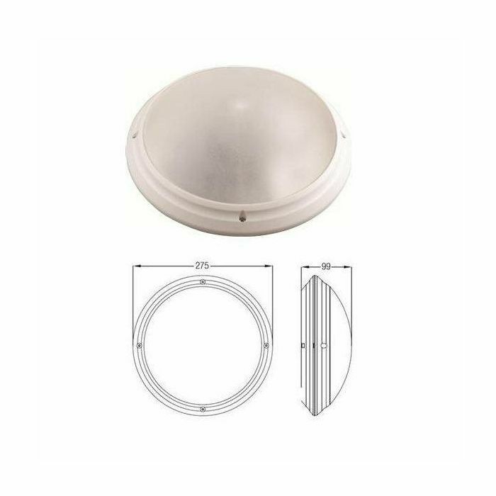 PLAFONJERA AQUA OPAL BIJELA E27 IP65 400 010 105