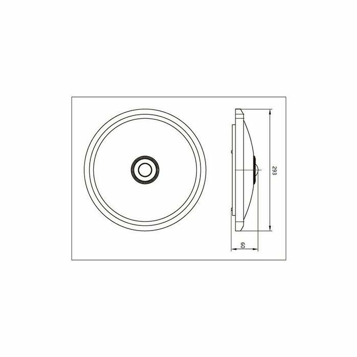 PLAFONJERA LED 15W SA SENZOROM 4000K 1050lm IP20 2024190