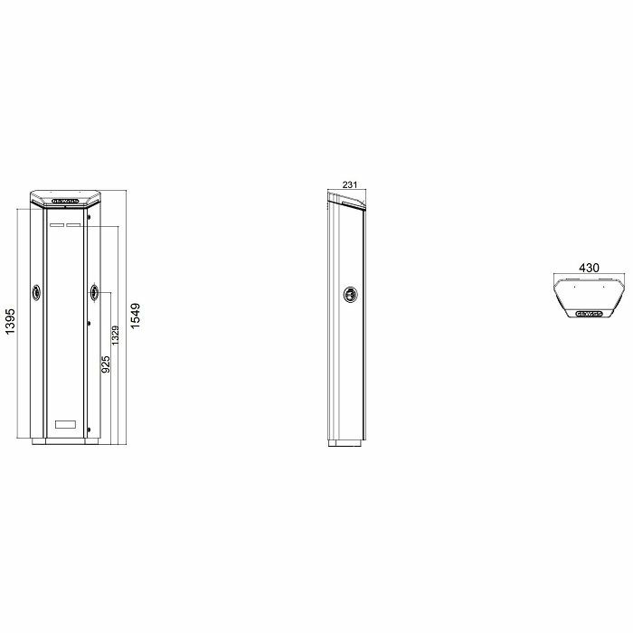 PUNIONICA ZA ELEKTRIČNA VOZILA I-ON RFID 2×22kW 2×T2S IP55 GWJ1003R