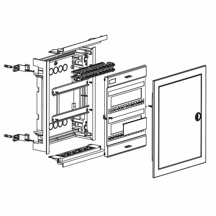 RAZDJELNIK 2-redni 24M pž metalna vrata IP40 GW40152N