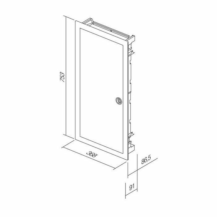 RAZDJELNIK 4-redni metalna vrata RB23  METALIS 48+8 pž TEM 41117