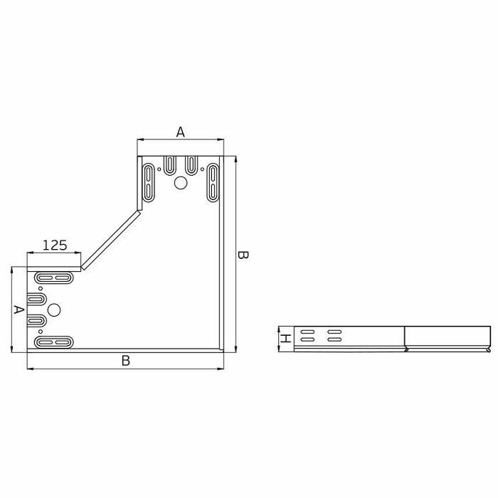 SPOJNICA KUTNA 90° USU-200/60 SC 105902 Metalis