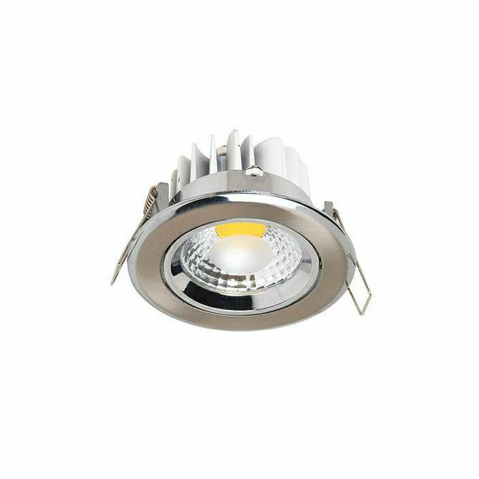 SVJETILJKA HL699L 5W LED COB IP20 2700K 230V ugradna okrugla crom matt