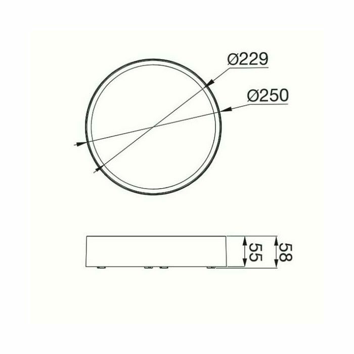 SVJETILJKA VANJSKA STROPNA 18W LED 1500lm 3000K bijela IP65 GWF2210LA830