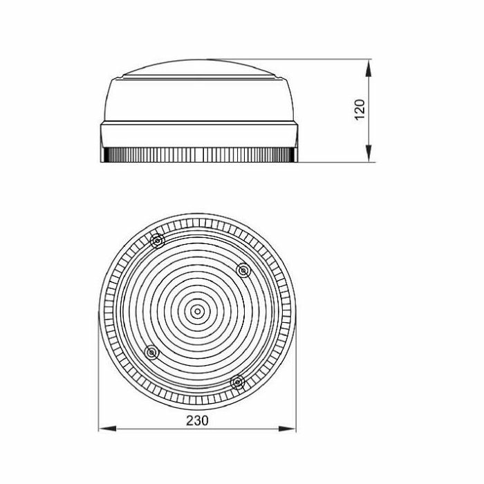 SVJETILJKA VANJSKA STROPNA E-27 100W IP44 GW80652