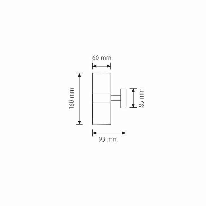 SVJETILJKA VANJSKA ZIDNA 2×GU10 35W 220V 3240550 IP44